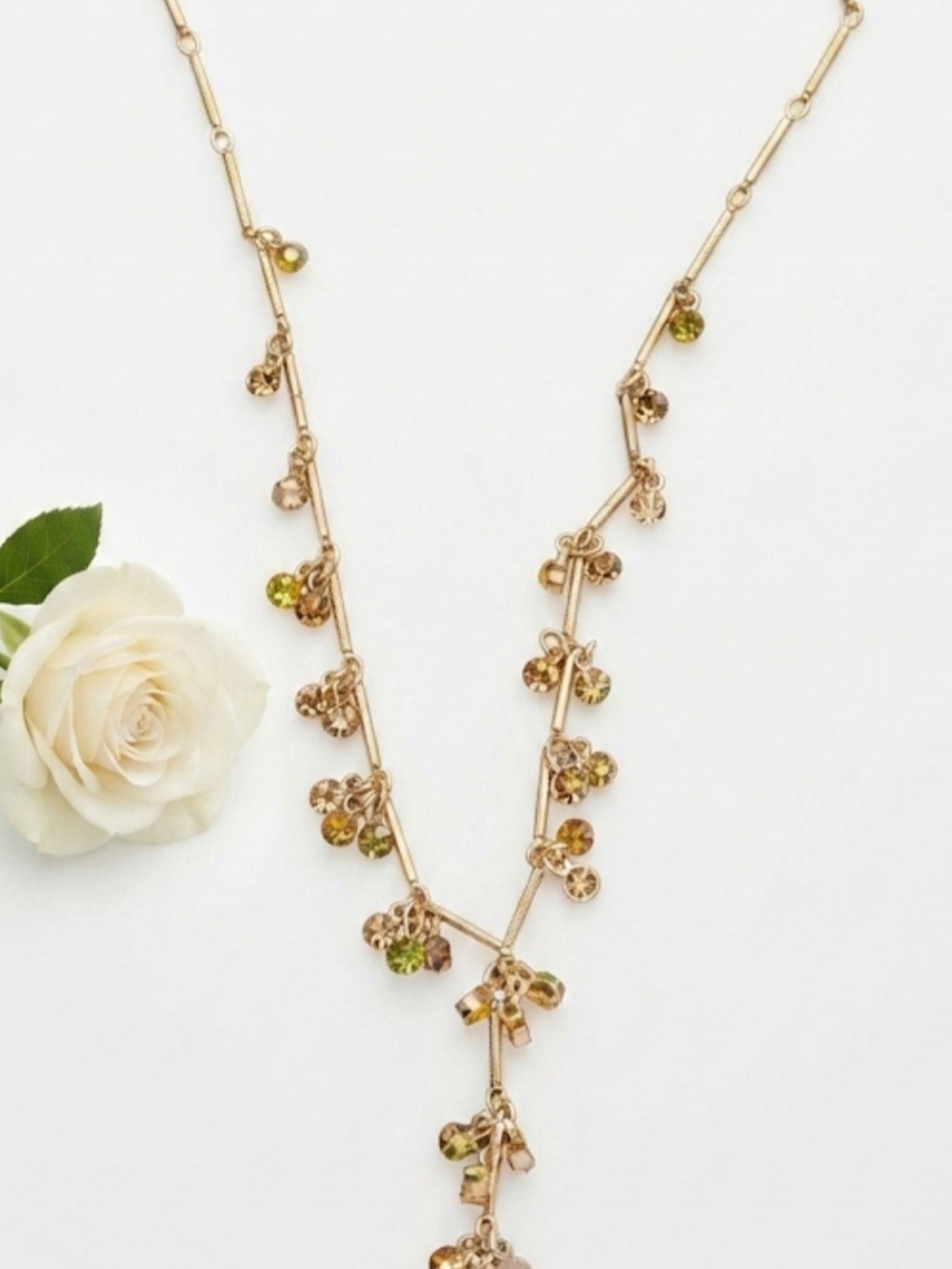Sparkling Crystal Y-Necklace